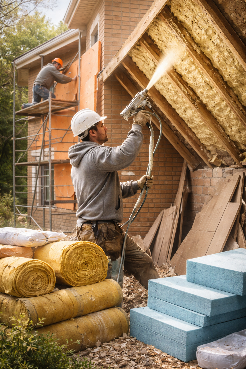 Утепление домов в Сыктывкаре под ключ от 4331 руб/м2 | Профессионально — ТепломастерСкт