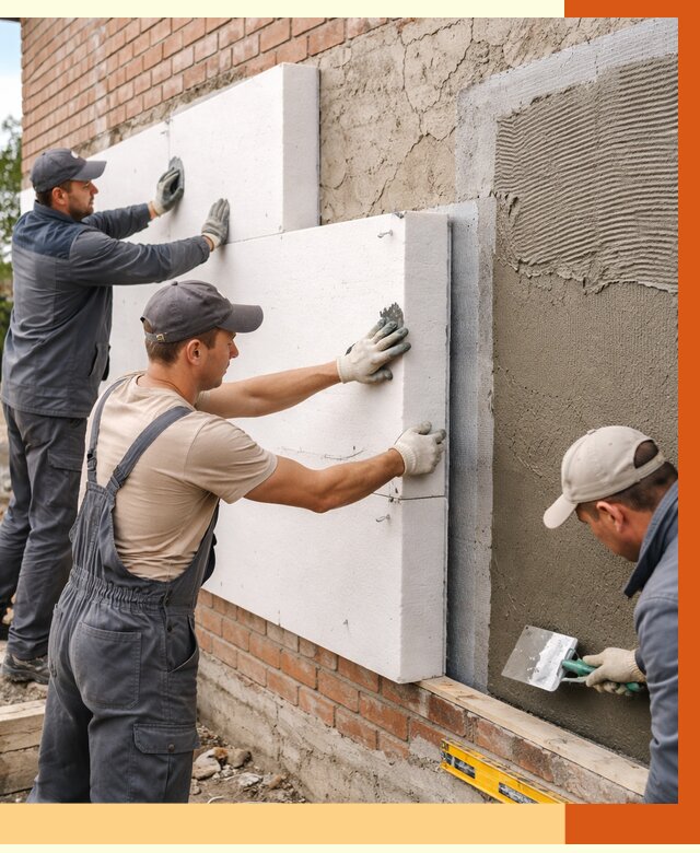 Утепление кирпичного дома в Сыктывкаре от 4331 руб. под ключ | ТепломастерСкт