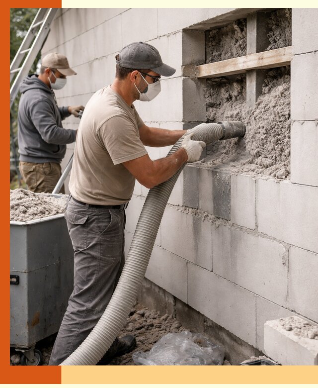 Утепление дома из газобетона эковатой в Сыктывкаре