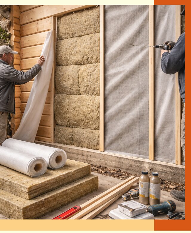 Утепление дома из минибруса в Сыктывкаре от 4640 руб/м2 — заказать профессионально | ТепломастерСкт