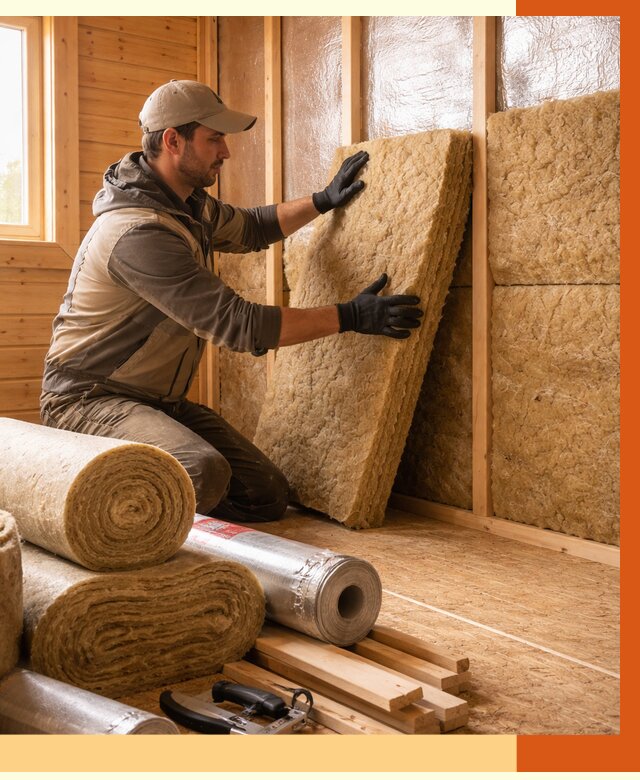 Утепление бани в Сыктывкаре под ключ от 4640 руб./м2 — утеплить потолок, пол и стены | ТепломастерСкт