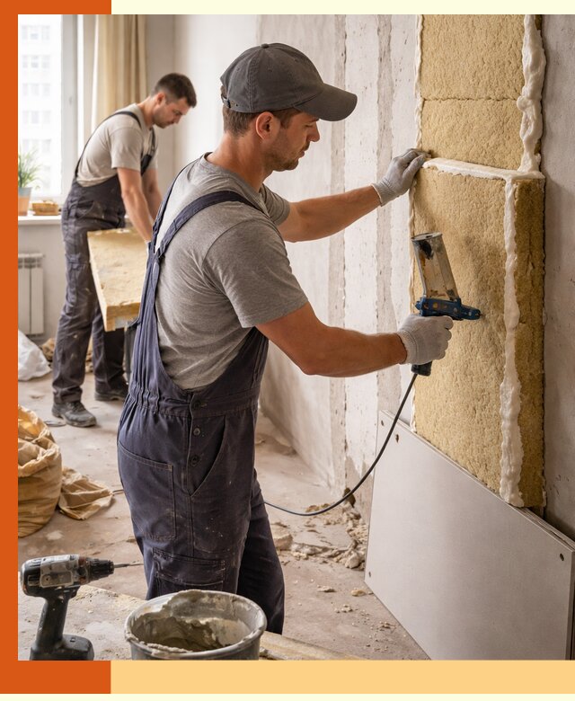 Утепление стен изнутри в Сыктывкаре — качественно и эффективно