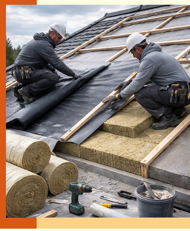 Утепление крыши снаружи в Сыктывкаре: профессиональная теплоизоляция