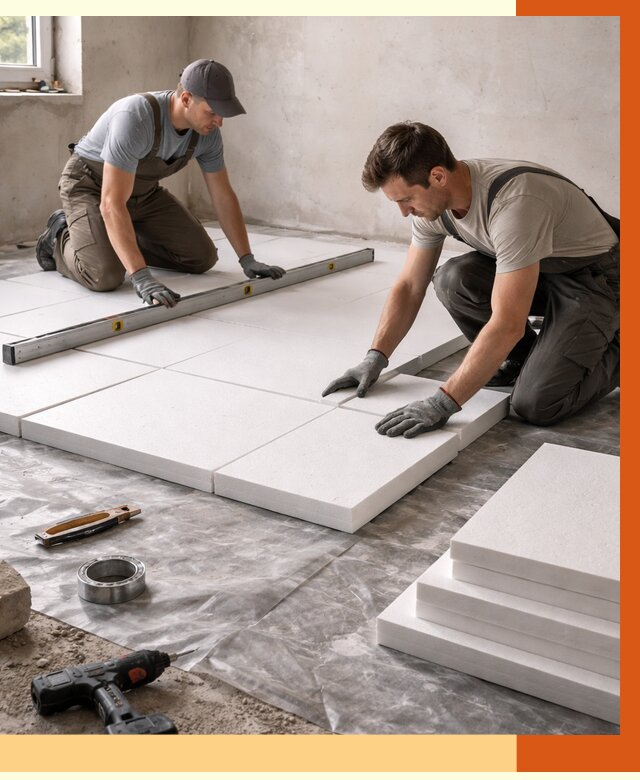 Утепление бетонного пола в Сыктывкаре от 2578 руб/м2 — монтаж и цена | ТепломастерСкт