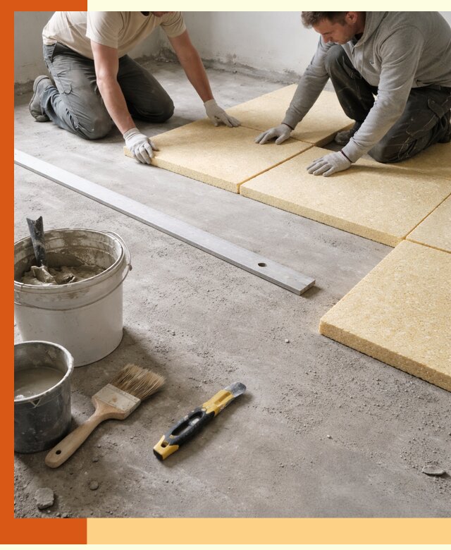 Утепление бетонного пола в Сыктывкаре профессионально и недорого