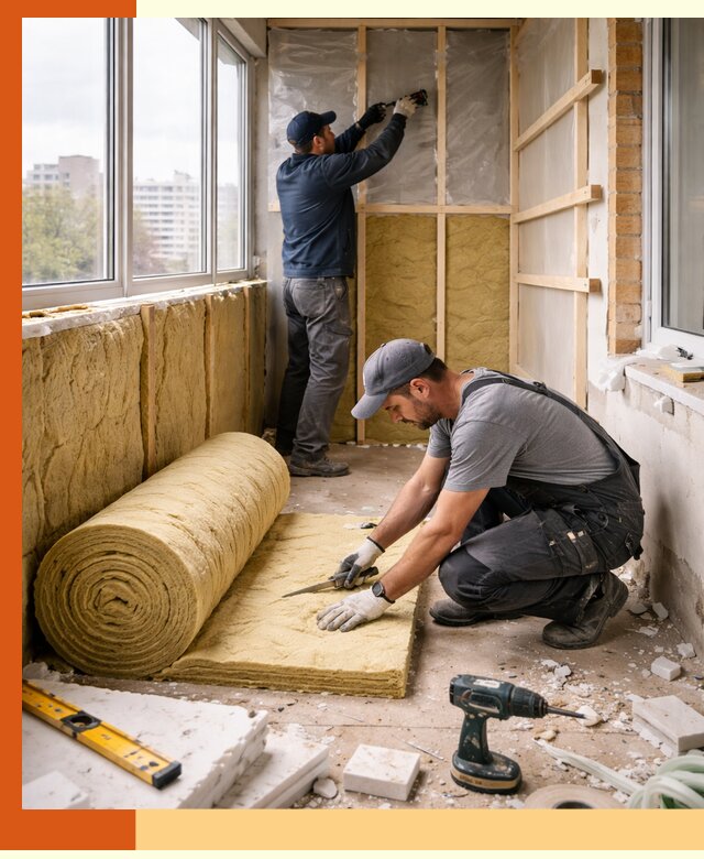 Утепление балкона под ключ в Сыктывкаре качественно и быстро