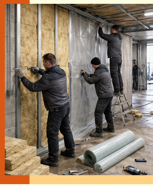 Профессиональное утепление автомойки в Сыктывкаре для любого типа помещений