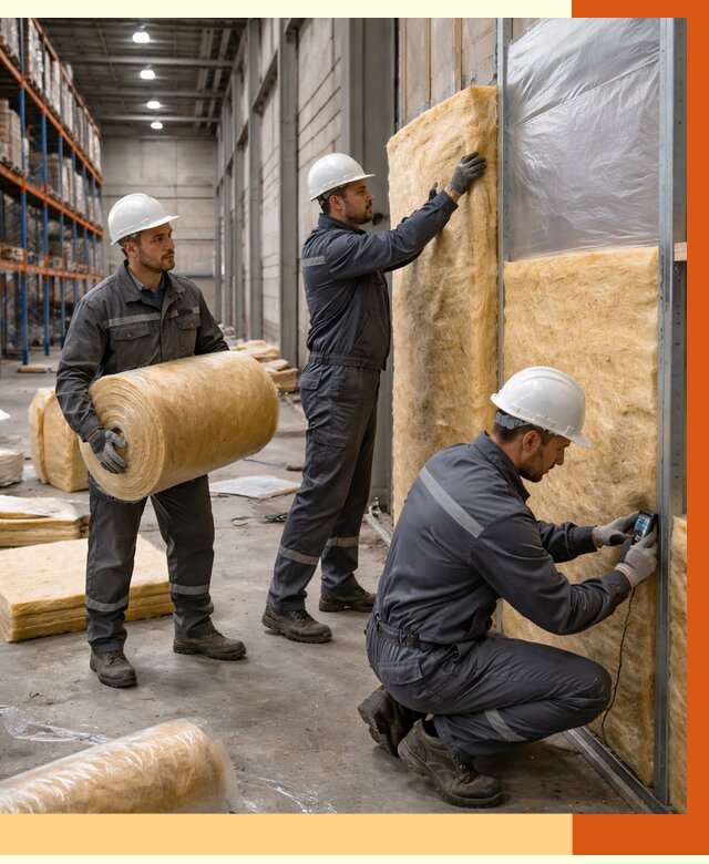 Утепление логистического центра в Сыктывкаре от 4640 руб/м² под ключ | ТепломастерСкт