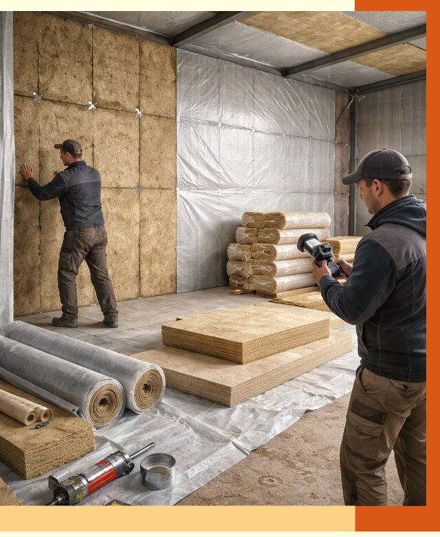 Утепление теплого склада в Сыктывкаре под ключ от 11858 руб/м² | ТепломастерСкт