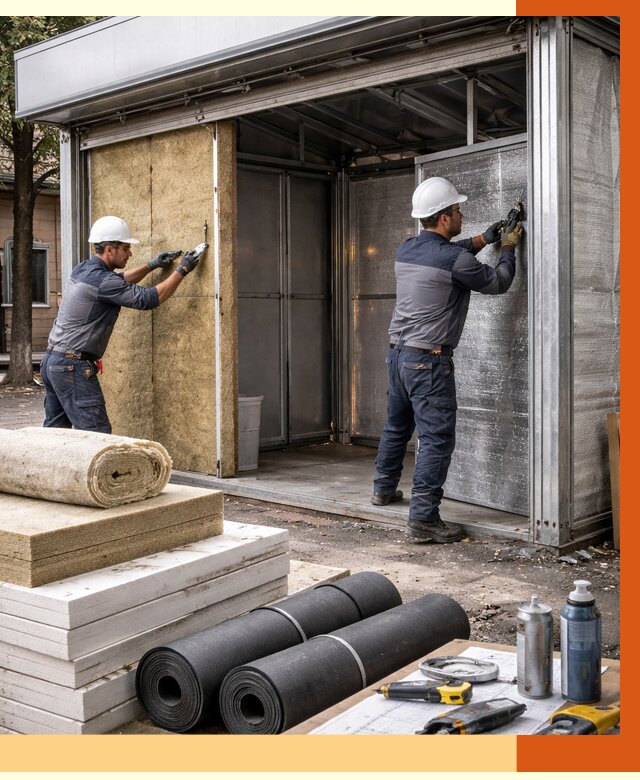 Утепление павильона шаурма в Сыктывкаре под ключ от 1237 руб. за м² | ТепломастерСкт