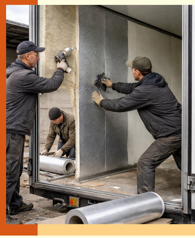 Утепление холодильного кузова в Сыктывкаре — монтаж и теплоизоляция