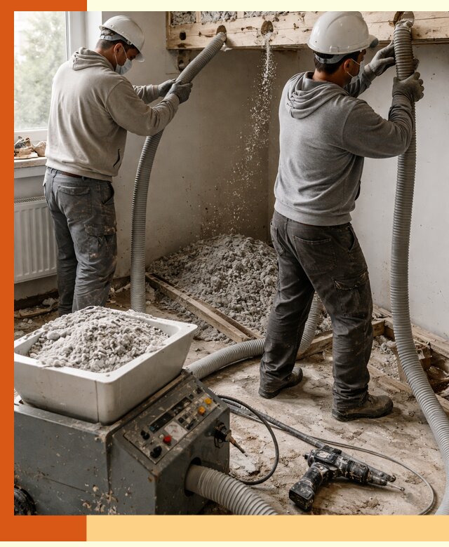 Заполнение пустот перекрытий пеной и наполнителями в Сыктывкаре