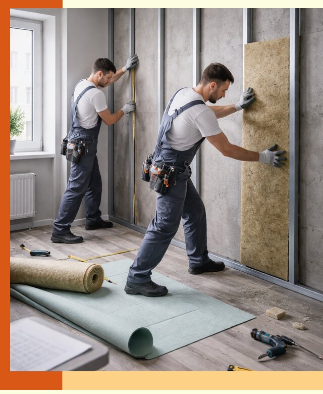 Шумоизоляция квартиры под ключ в Сыктывкаре — профессионально и гарантированно