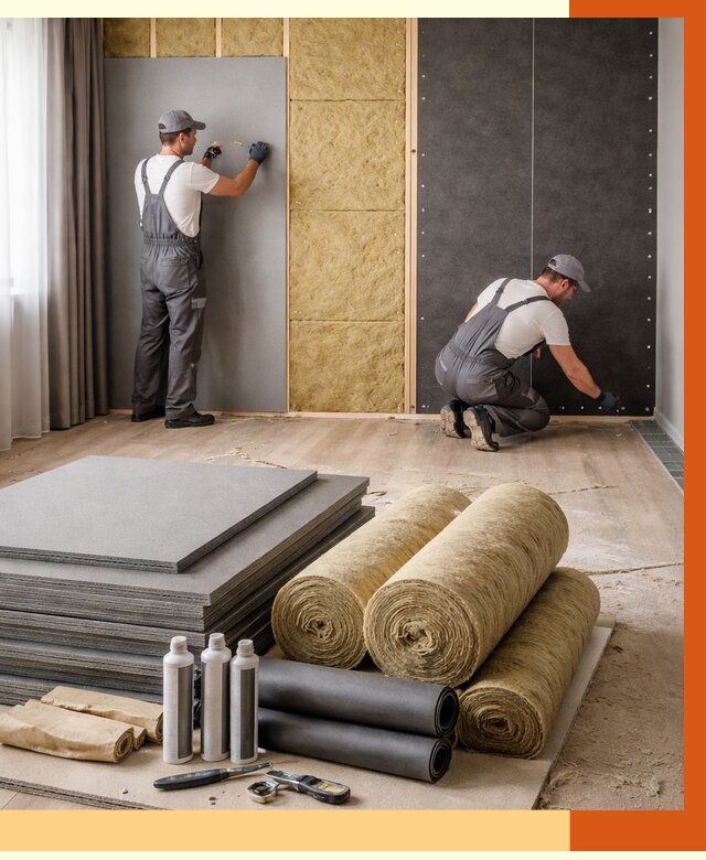 Шумоизоляция дома в Сыктывкаре от 4640 руб/м2 — комплексная звукоизоляция под ключ | ТепломастерСкт