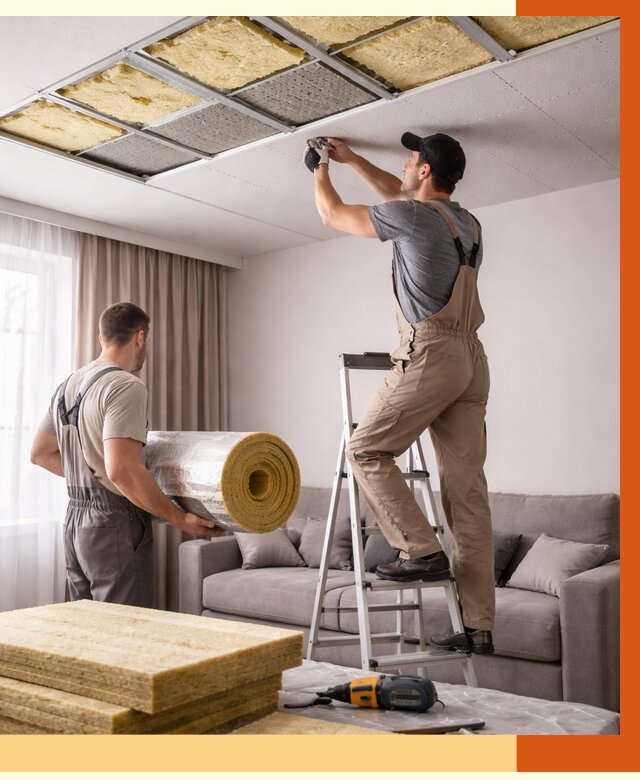 Шумоизоляция потолка в Сыктывкаре от 2320 руб. под ключ | Профессионально — ТепломастерСкт