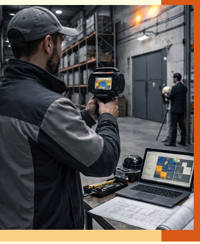 Тепловизионное обследование склада в Сыктывкаре от 6702 руб. | ТепломастерСкт